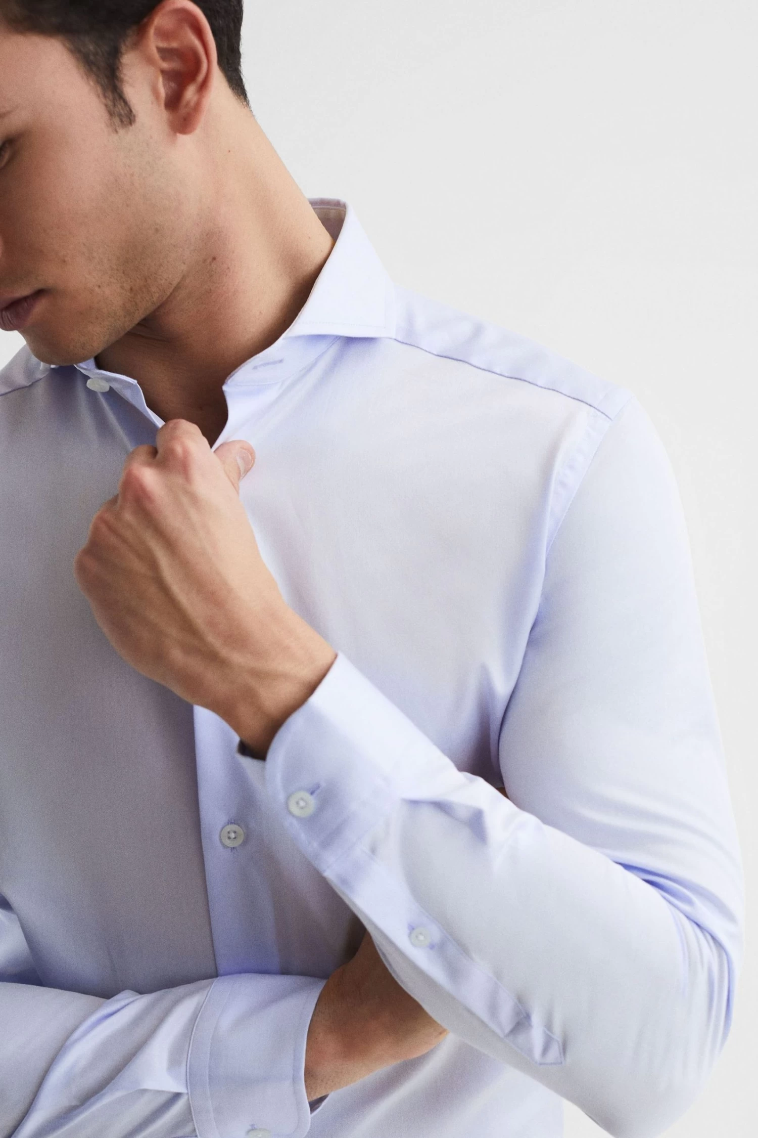 Reiss Hudson Slim Fit Cutaway Collar Shirt 6 Reiss Hudson Slim Fit Cutaway Collar Shirt - Image 4