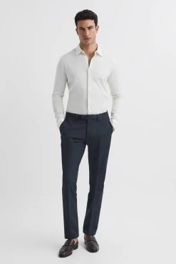 Reiss King Mercerised Cotton Shirt -Fashion Men Shop D85480s3