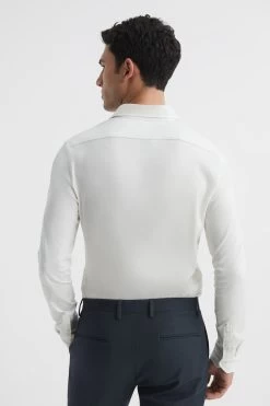 Reiss King Mercerised Cotton Shirt -Fashion Men Shop D85480s5