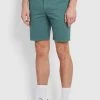 Farah Green Hawk Garment Dyed Shorts -Fashion Men Shop D89183s