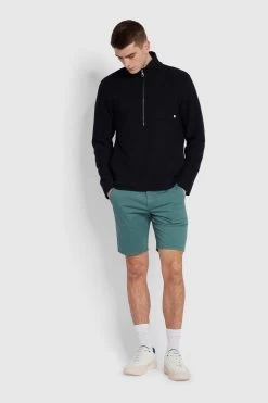 Farah Green Hawk Garment Dyed Shorts -Fashion Men Shop D89183s3