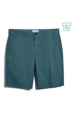Farah Green Hawk Garment Dyed Shorts -Fashion Men Shop D89183s5