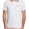 Original Penguin White Cotton Interlock Polo Shirt -Fashion Men Shop D89211s