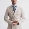 Reiss Belmont Slim Fit Double Breasted Wool Blend Blazer