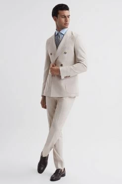 Reiss Belmont Slim Fit Double Breasted Wool Blend Blazer -Fashion Men Shop D91 245s3