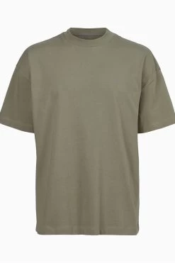 AllSaints Green Harding Shortsleeve Crew T-Shirt -Fashion Men Shop D97730s5