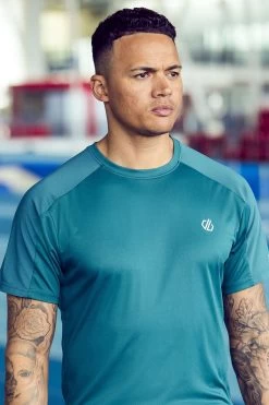 Dare 2b Blue Jermaine Jenas Discernible Lightweight Active T-Shirt