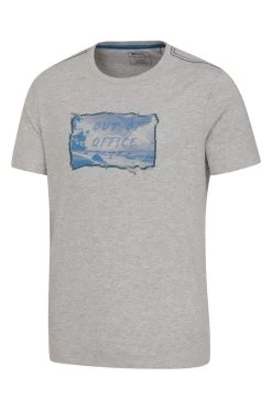 Mountain Warehouse Out Of Office Mens Organic T-Shirt -Fashion Men Shop K06648s3
