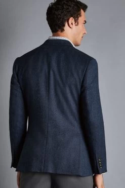 Charles Tyrwhitt Herringbone Wool Texture Slim Fit Jacket -Fashion Men Shop K33200s4