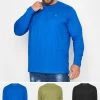 BadRhino Big & Tall 3 Pack Long Sleeve T-Shirts -Fashion Men Shop K38061s