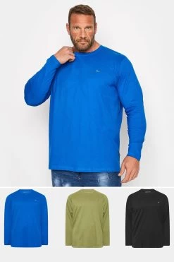 BadRhino Big & Tall 3 Pack Long Sleeve T-Shirts