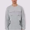 Religion Regular Fit Crew Neck Sweat With Chest Pockets