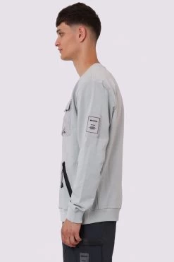 Religion Regular Fit Crew Neck Sweat With Chest Pockets -Fashion Men Shop K47798s3