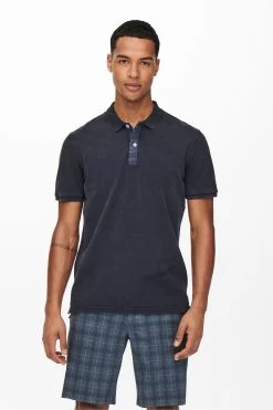 Only & Sons Short Sleeve Cotton Polo Shirt -Fashion Men Shop K56405s2