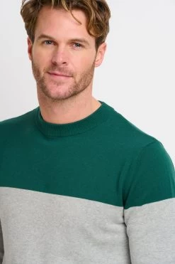 Brakeburn Colour Block Crew Neck Jumper 9 Brakeburn Colour Block Crew Neck Jumper -Fashion Men Shop K56416s3