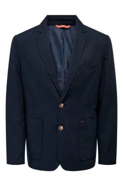 Only & Sons Smart Blazer Contains Linen