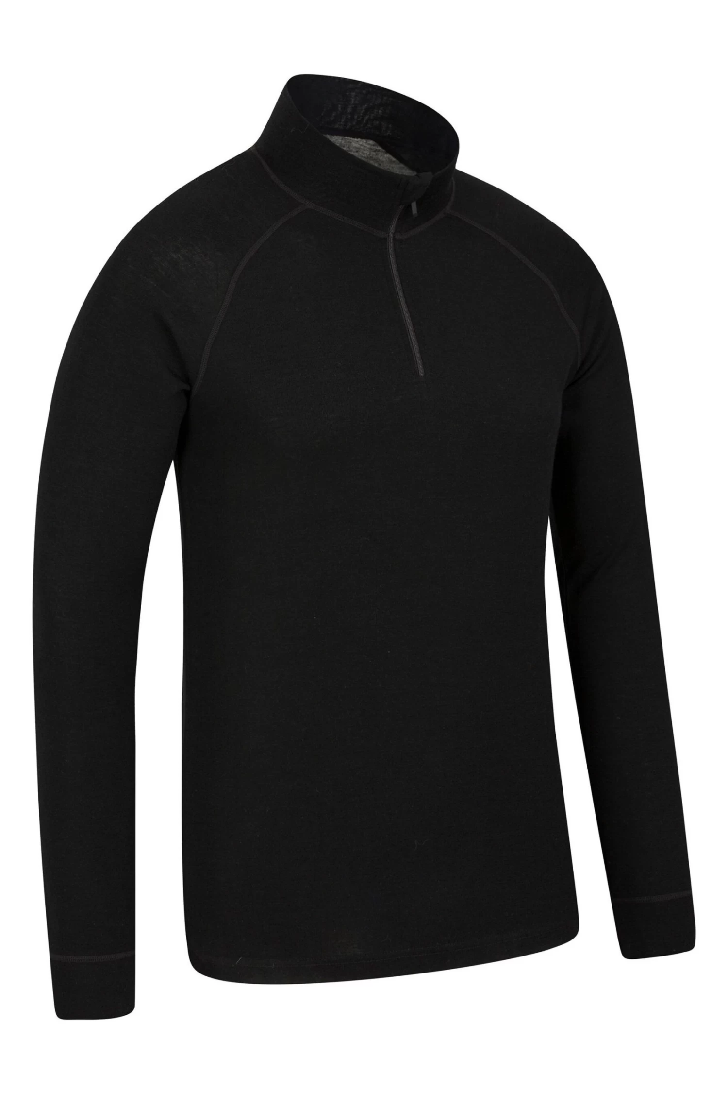 Mountain Warehouse Merino Mens Zip Neck Thermal Top 4 Mountain Warehouse Merino Mens Zip Neck Thermal Top - Image 2