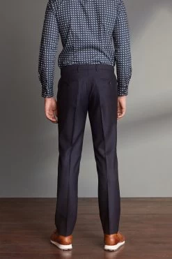 Next Signature 100% Wool Trousers With Motion Flex Waistband -Fashion Men Shop M32902s3