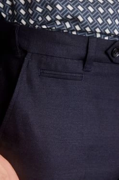 Next Signature 100% Wool Trousers With Motion Flex Waistband -Fashion Men Shop M32902s4