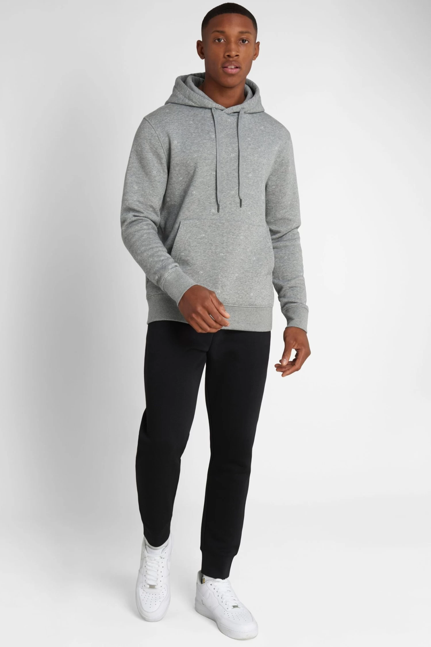 Calvin Klein Grey Golf Planet Monogram Hoodie 5 Calvin Klein Grey Golf Planet Monogram Hoodie - Image 3