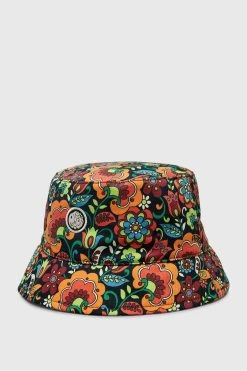 Pretty Green Orange Avalon Paisley Reversible Bucket Hat -Fashion Men Shop M43837s3