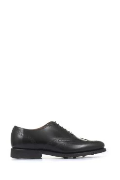 Jones Bootmaker Black Mayfair Goodyear Welted Men's Leather Oxford Brogues