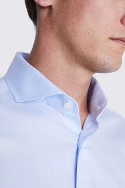 MOSS Tailored Fit Sky Twill Zero Iron Shirt 9 MOSS Tailored Fit Sky Twill Zero Iron Shirt -Fashion Men Shop M47087s3