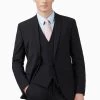 Ted Baker Premium Black Panama Slim Suit: Jacket