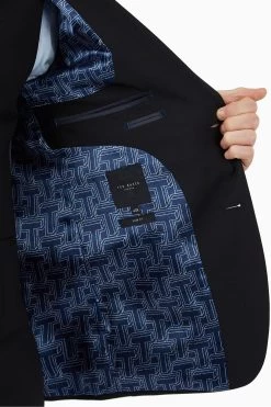Ted Baker Premium Black Panama Slim Suit: Jacket -Fashion Men Shop M49 352s5