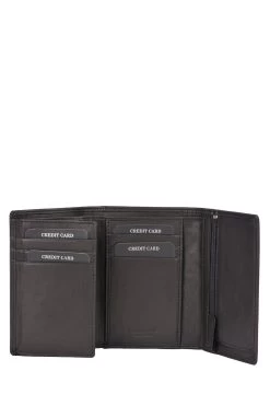 Lakeland Leather Bowston Tri-Fold Leather Wallet In Black -Fashion Men Shop M71473s2