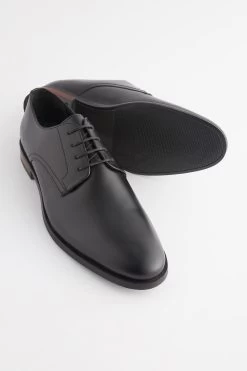 Next Leather Round Toe Derby Shoes 11 Next Leather Round Toe Derby Shoes -Fashion Men Shop M71990s4