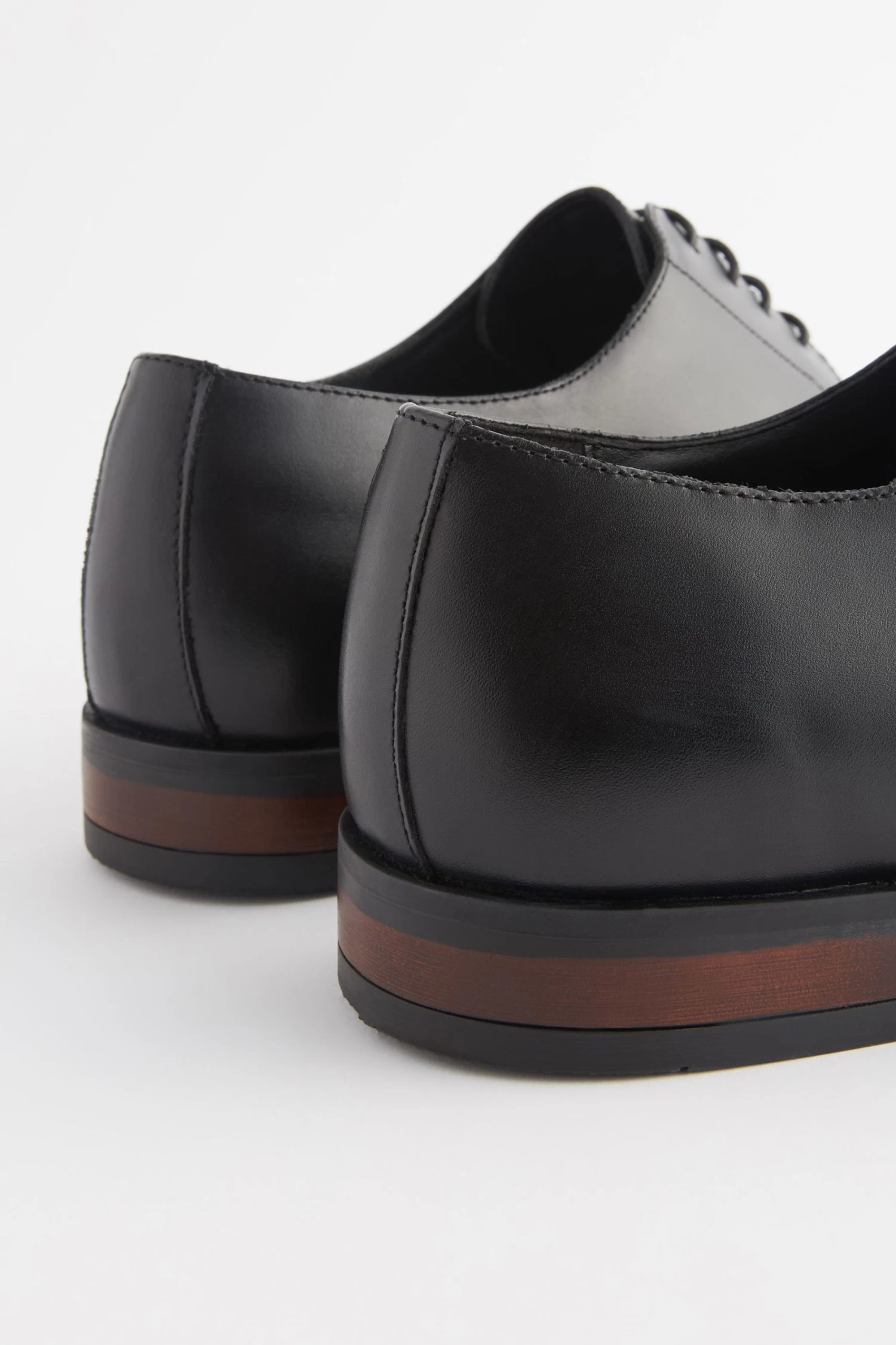 Next Leather Round Toe Derby Shoes 8 Next Leather Round Toe Derby Shoes - Image 6