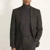 MOSS Tailored Fit Pine Herringbone Suit: Jacket -Fashion Men Shop M72 040s