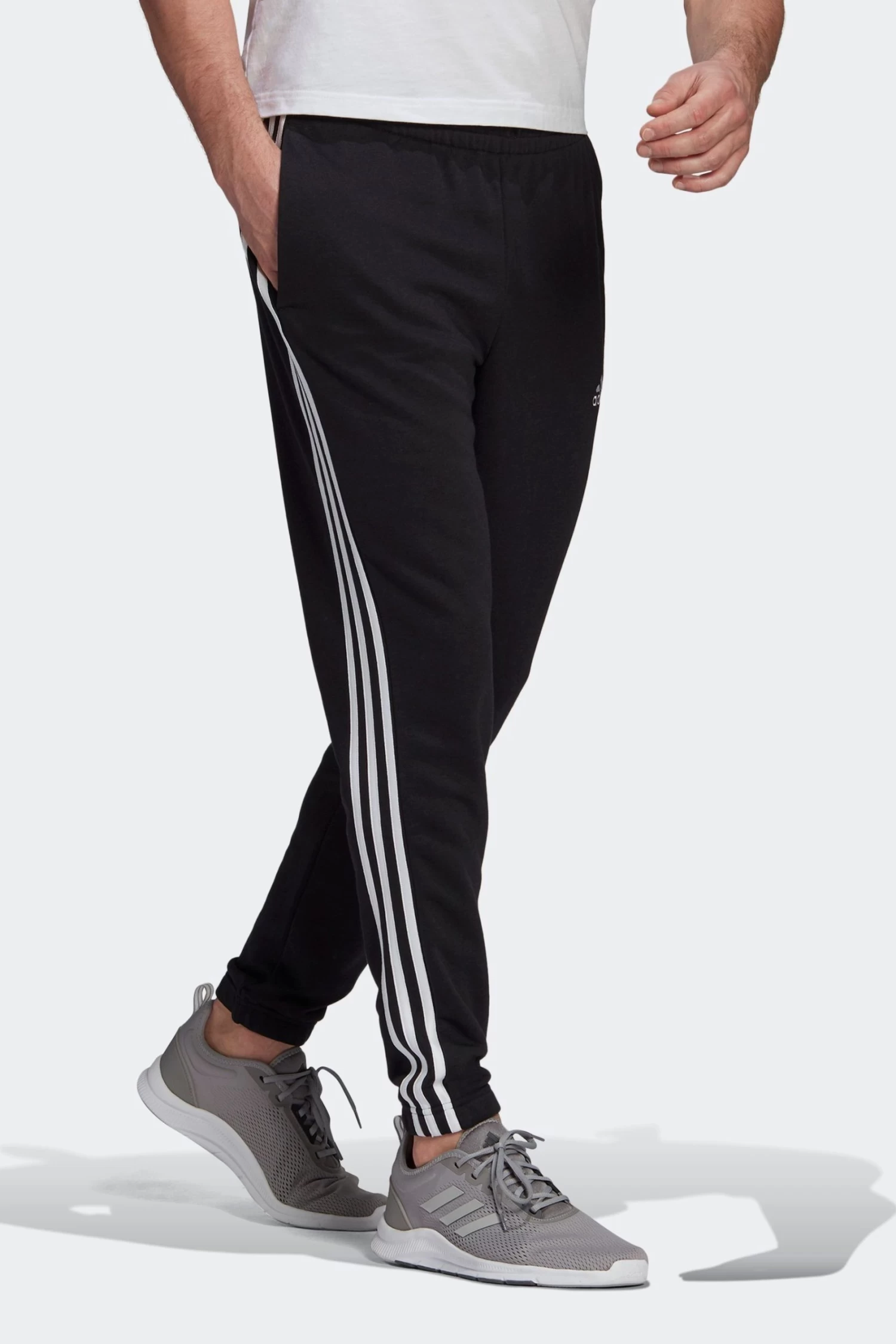 Adidas Essentials French Terry Tape 3-Stripes Joggers 5 Adidas Essentials French Terry Tape 3-Stripes Joggers - Image 3