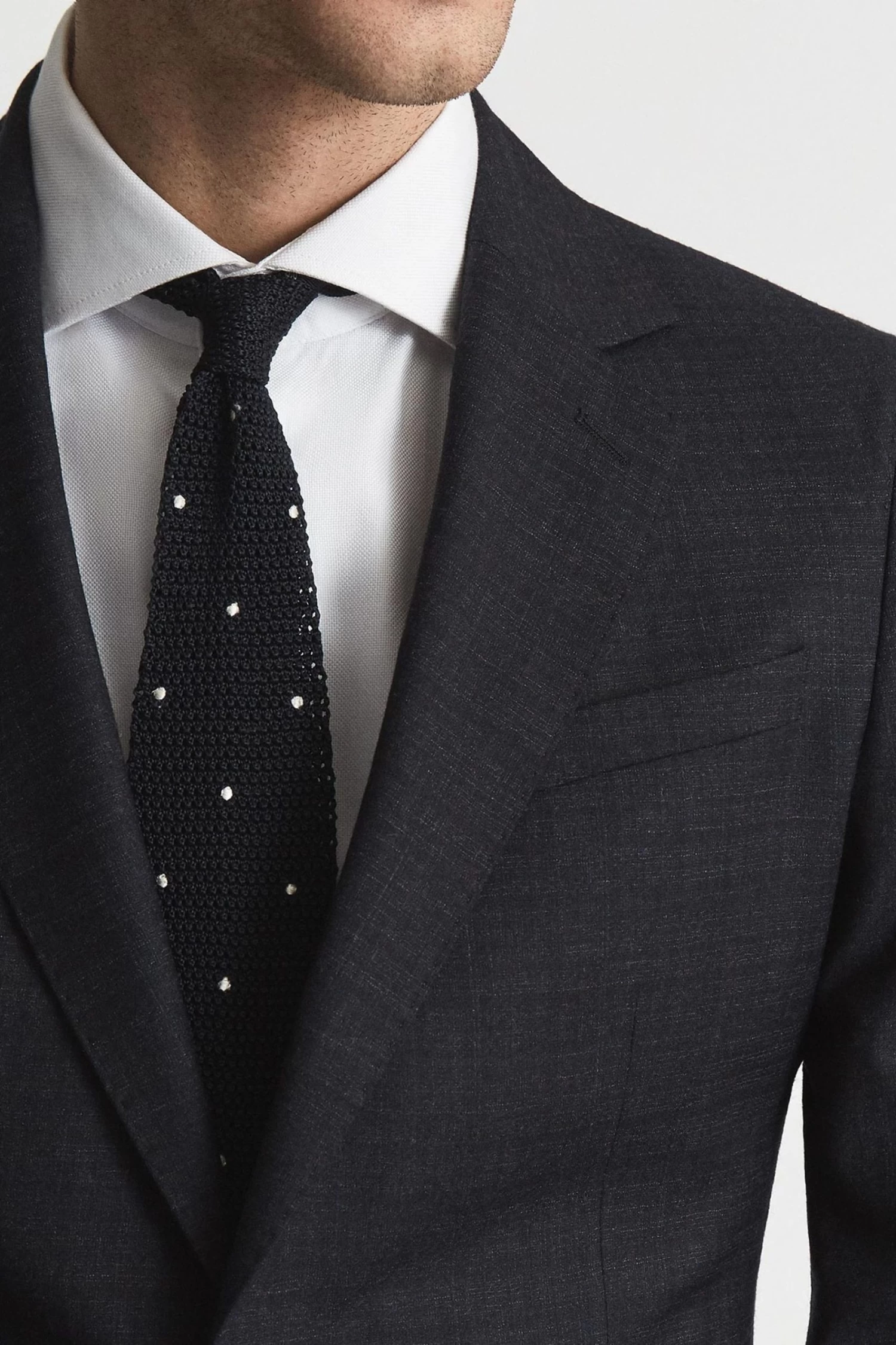 Reiss Tunn B Wool Single Breasted Slub Textured Blazer 6 Reiss Tunn B Wool Single Breasted Slub Textured Blazer - Image 4