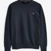 GANT Classic Cotton Crew Neck Jumper 2 GANT Classic Cotton Crew Neck Jumper -Fashion Men Shop M91720s