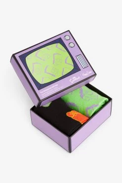 Happy Socks Purple Bart Special Gift Set 2 Pack -Fashion Men Shop M92369s4