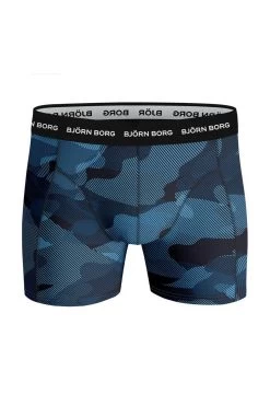 Bjorn Borg Blue Cotton Stretch Boxer 3 Pack -Fashion Men Shop M93245s4