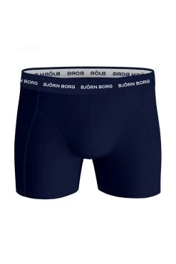Bjorn Borg Blue Cotton Stretch Boxer 3 Pack -Fashion Men Shop M93245s6