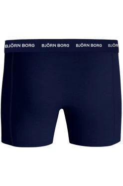 Bjorn Borg Blue Cotton Stretch Boxer 3 Pack -Fashion Men Shop M93245s7