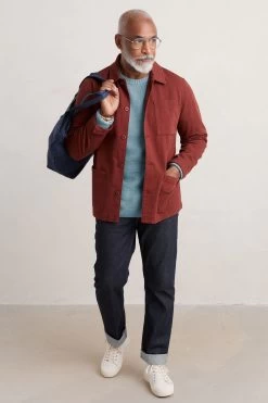 Seasalt Cornwall Mens Drover Organic Cotton Jumper -Fashion Men Shop M94042s3