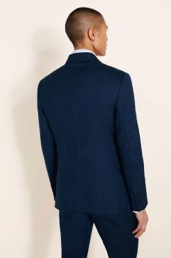 MOSS Blue Slim Fit Twisted Suit: Jacket -Fashion Men Shop M95 998s3