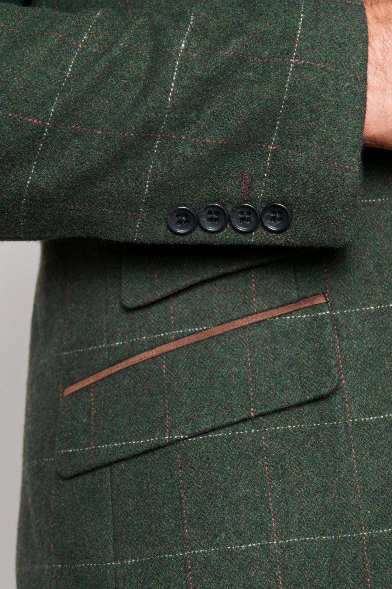 Next Herringbone Check Wool Blend Blazer 8 Next Herringbone Check Wool Blend Blazer - Image 6