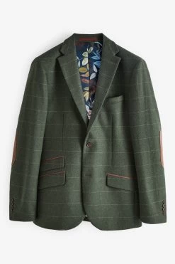 Next Herringbone Check Wool Blend Blazer 20 Next Herringbone Check Wool Blend Blazer -Fashion Men Shop M96164s9