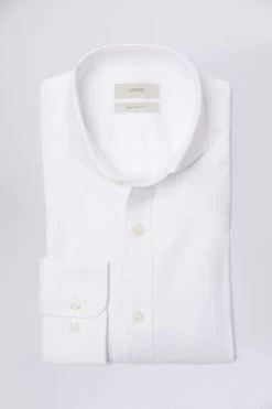 MOSS Regular Fit Dobby White Shirt -Fashion Men Shop N02266s4