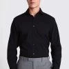 MOSS Regular Fit Stretch Navy Blue Shirt -Fashion Men Shop N02339s