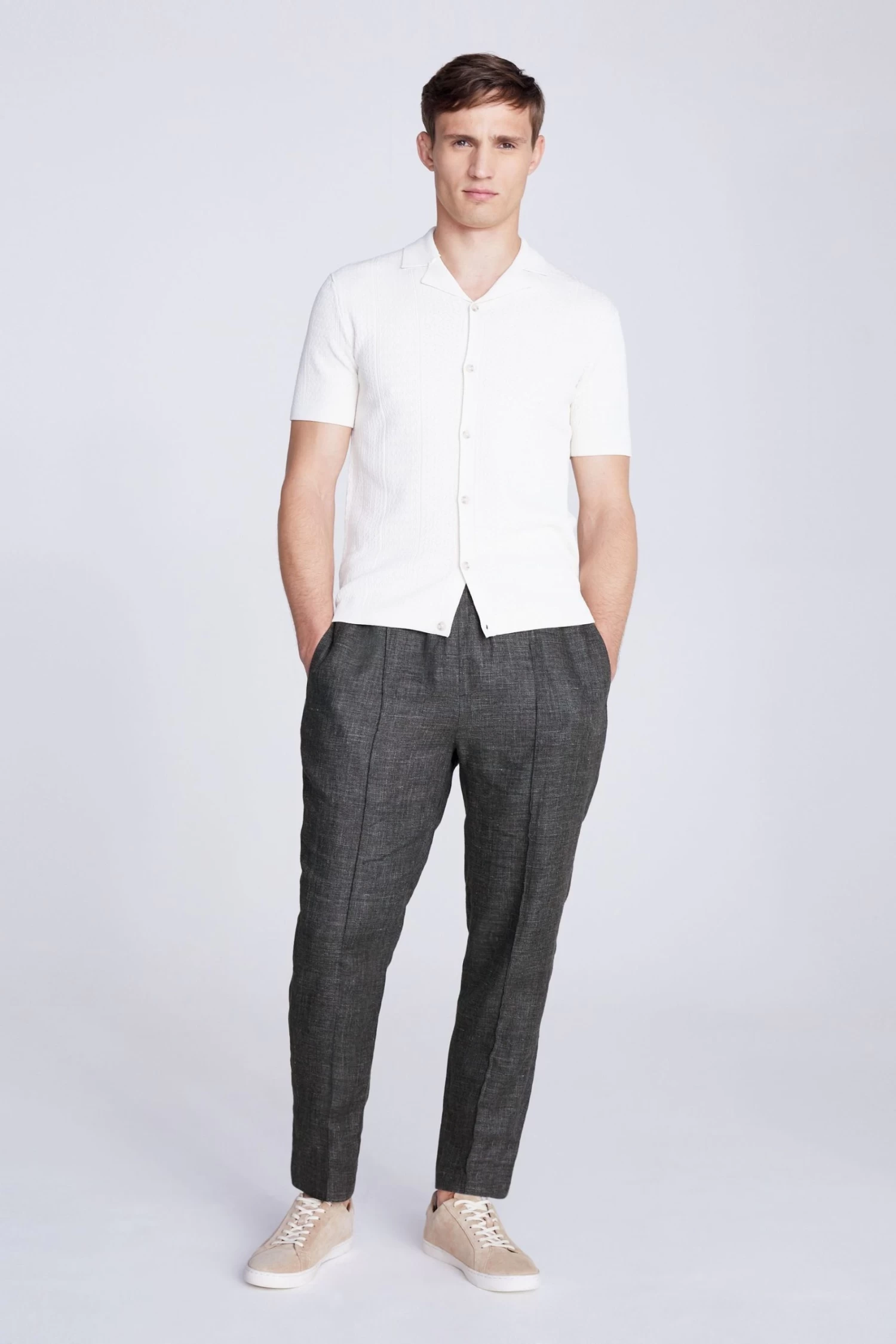 MOSS Green Linen Chill Joggers 5 MOSS Green Linen Chill Joggers - Image 3