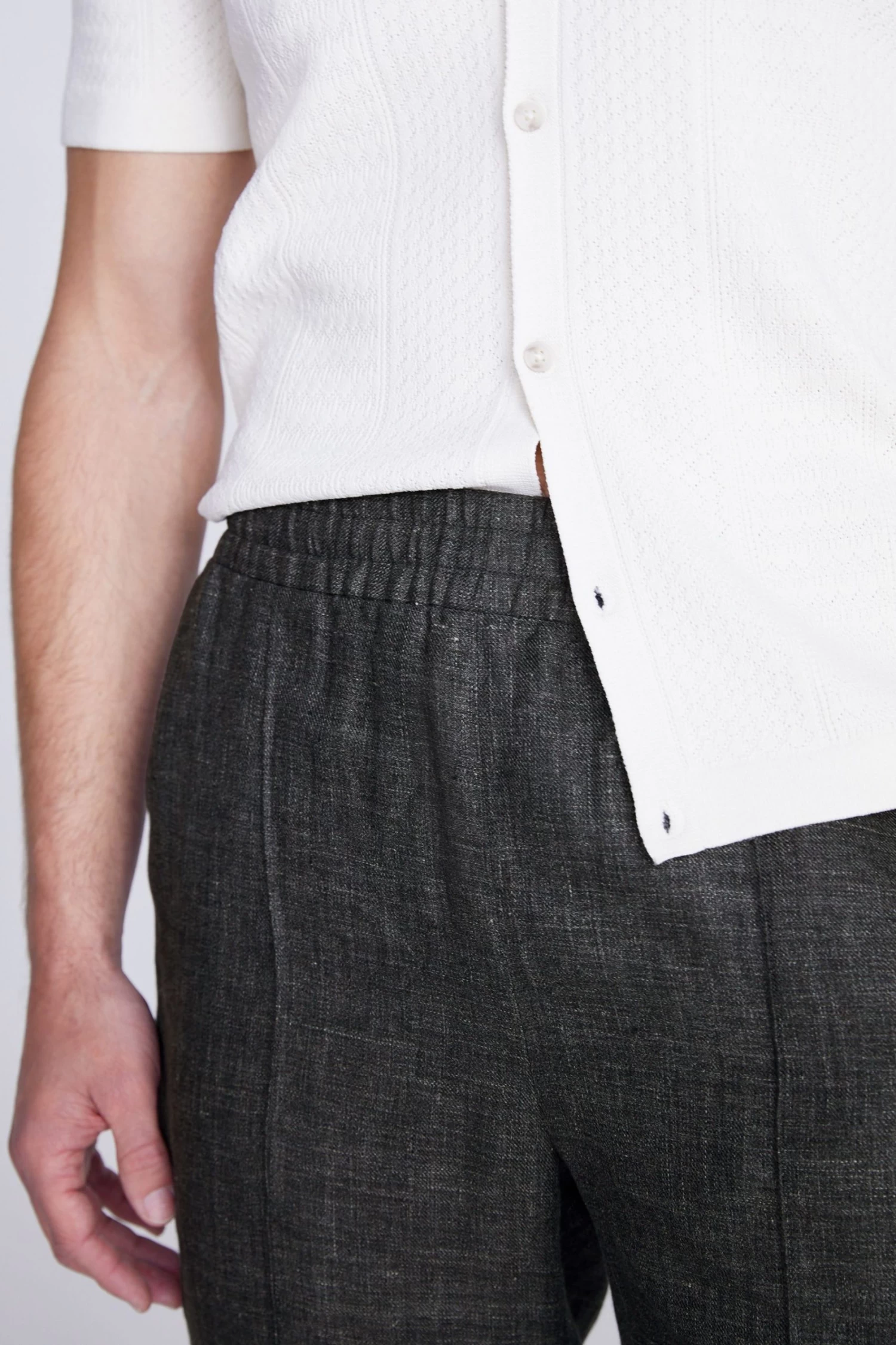 MOSS Green Linen Chill Joggers 6 MOSS Green Linen Chill Joggers - Image 4