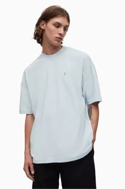 AllSaints Blue Harding Crew T-Shirt