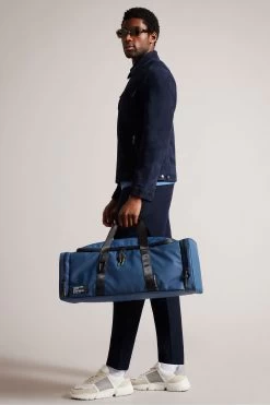 Ted Baker Blue Hyke Rubberised Holdall -Fashion Men Shop N32323s4